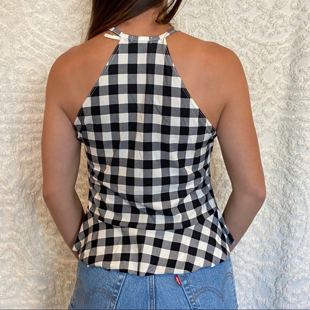 UO Gingham Peplum Tank - Picture 3 of 5